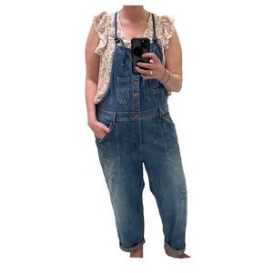 Anthropologie 16W Pilcro and the Letterpress denim painters overalls